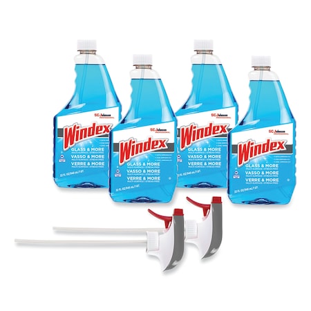 Windex Liquid Cleaners & Detergents, Fresh, 4 PK 327171
